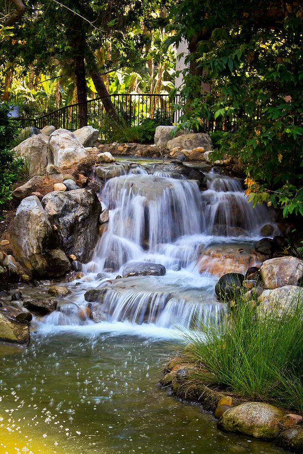 Garden Photograph - Waterfall by Kathy Nairn