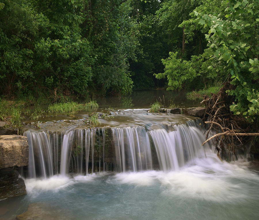 Waterfall Lee Creek Ozarks Arkansas Photograph by Tim Fitzharris
