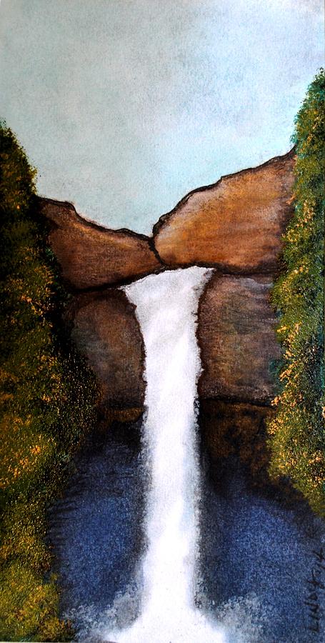 Tree Painting - Waterfall by Lindy Powell