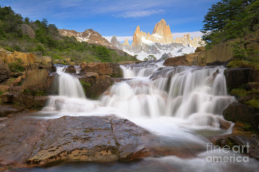  Los Glaciares Waterfall Photograph by Yva Momatiuk John Eastcott