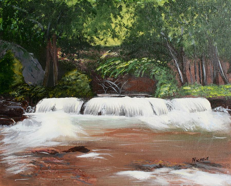 Waterfall Magic Painting by Michele Turney