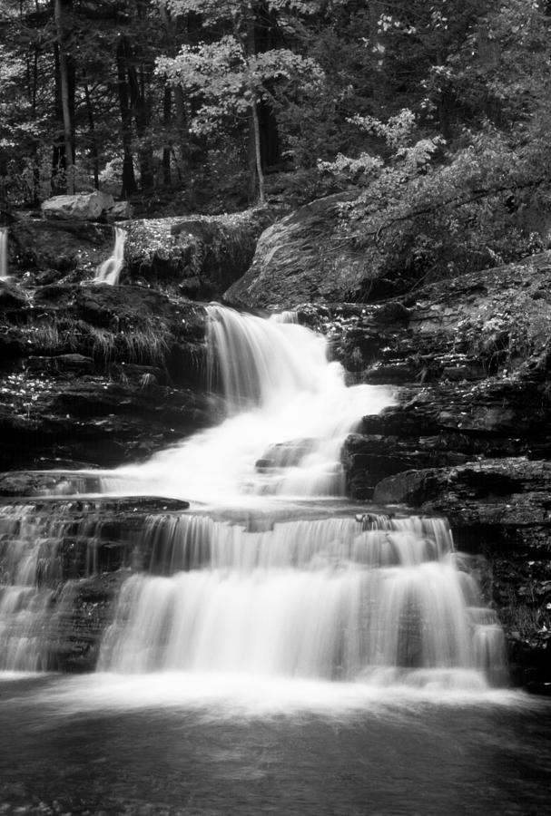 Black And White Photograph - Waterfall by Mike Barch