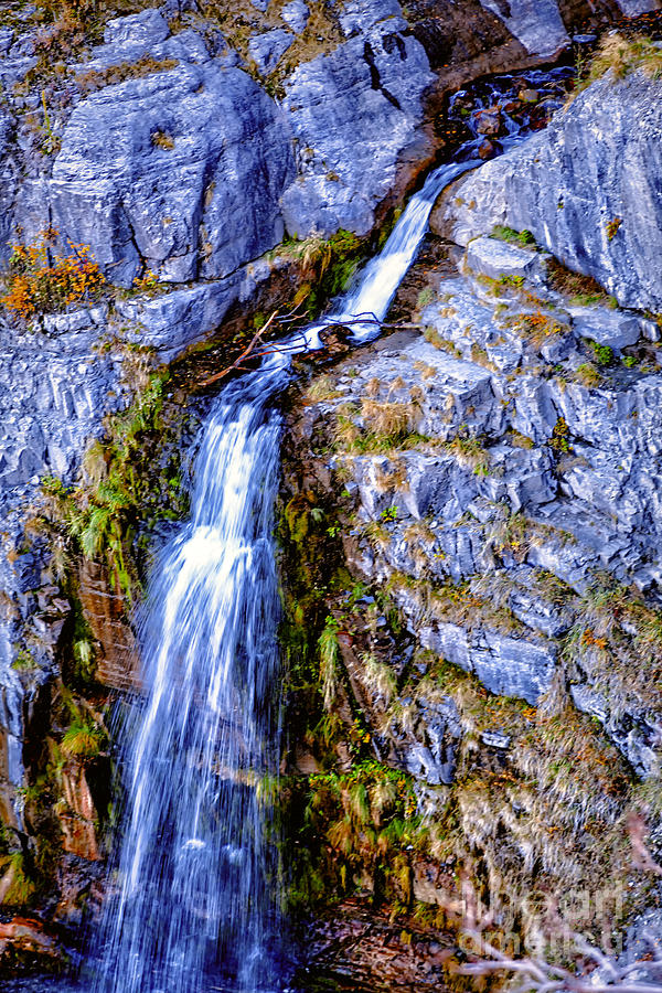 Waterfall-Mt Timpanogos Photograph by David Millenheft