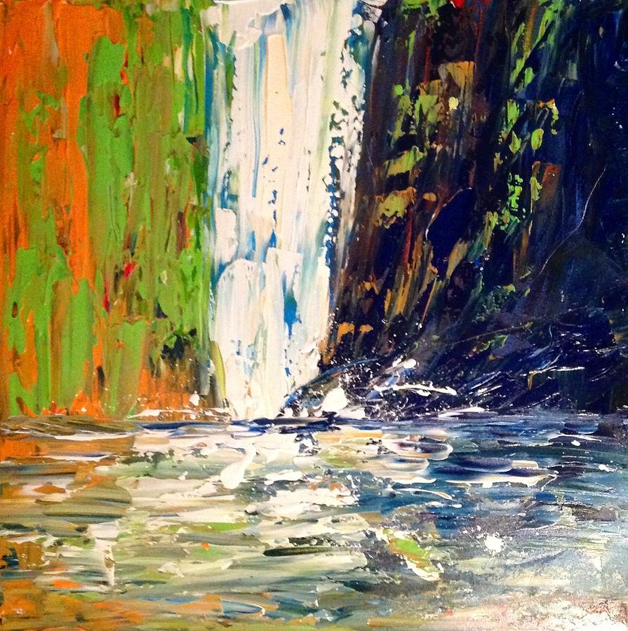 Waterfall No. 1 Painting by Desmond Raymond