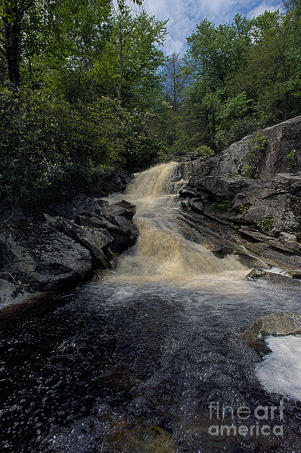 Waterfall on Big Run River stream  Photograph by Dan Friend