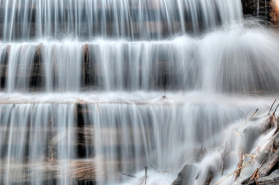 Waterfall on Waba Creek Photograph by Rob Huntley