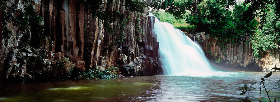Nature Photograph - Waterfall, Rochester Falls, Mauritius by Panoramic Images