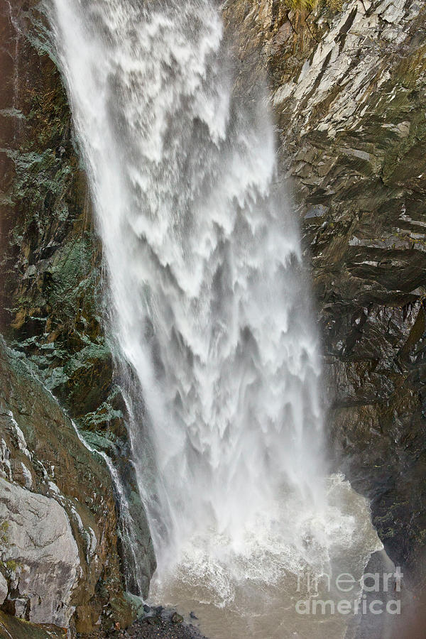 Waterfall in Rocky Mountains  Photograph by Yva Momatiuk John Eastcott