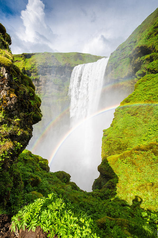 Waterfall Skogafoss Iceland Europe Photograph by Matthias Hauser