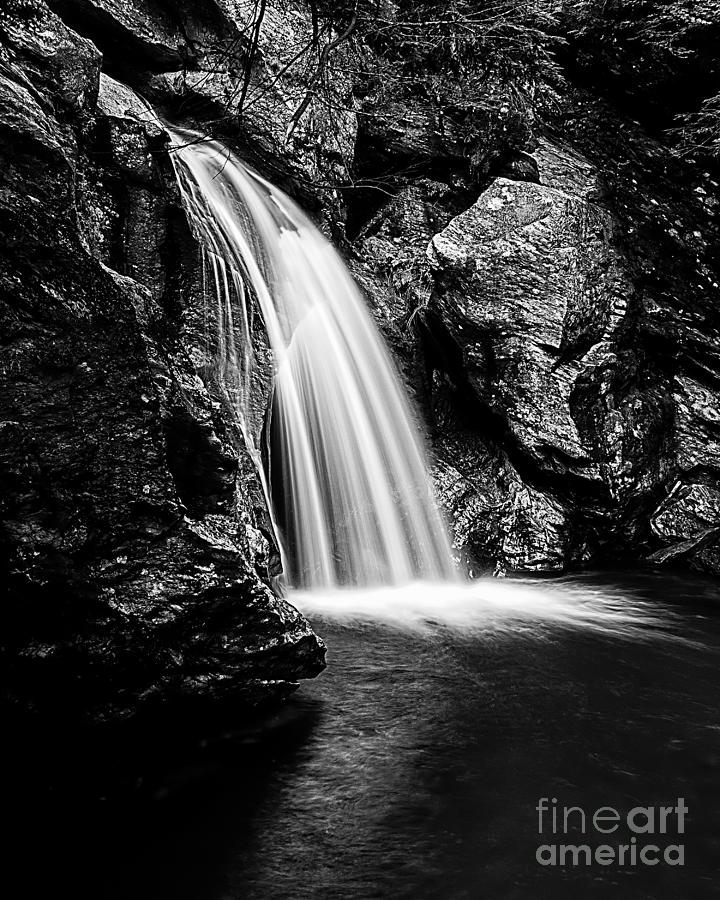 Bingham Falls Waterfall Stowe Vermont Open Edition Photograph by Edward Fielding
