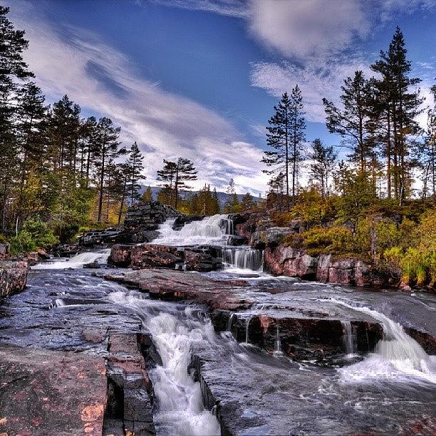 Norway Photograph - Waterfall (sunny Day Edition) by Thomas Berger