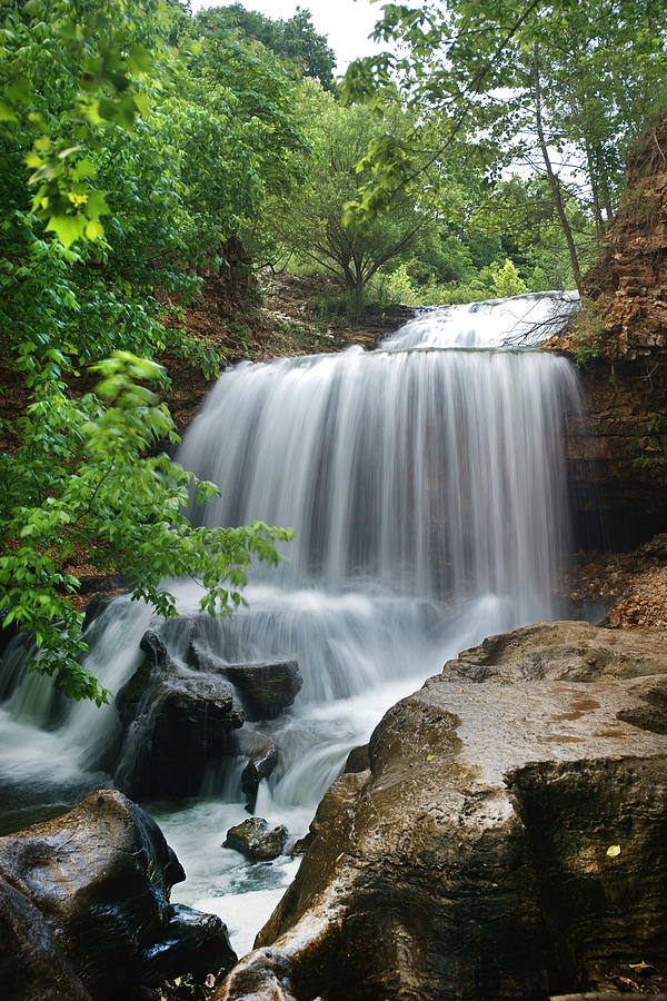 Waterfall Tanyard Creek Arkansas Photograph by Tim Fitzharris