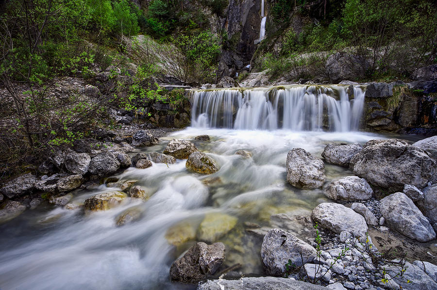 Waterfall valley Photograph by Ivan Slosar