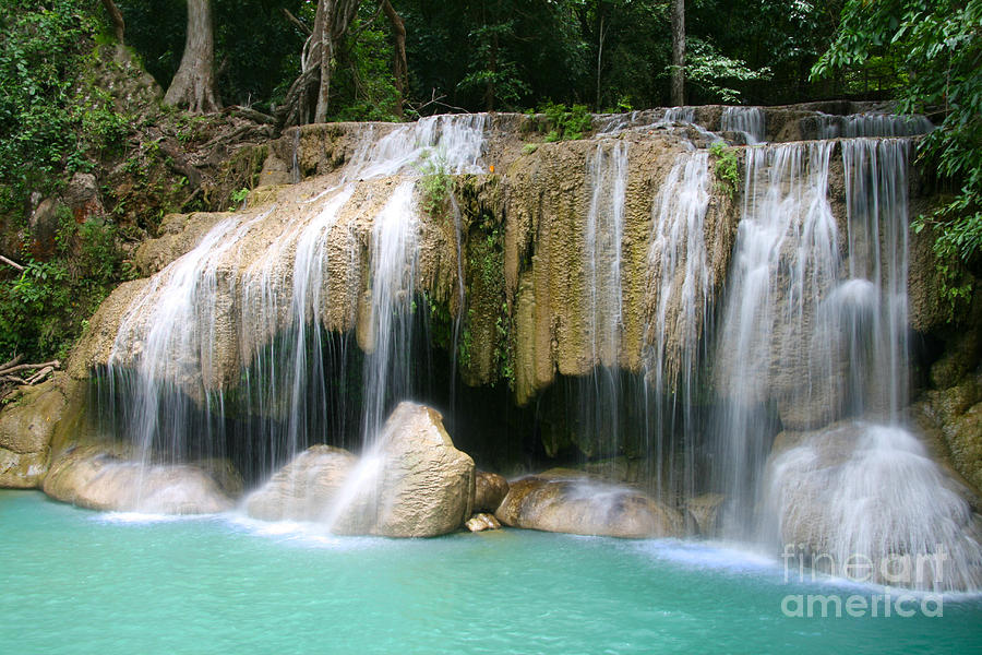Waterfalls Beautiful Photograph by Boon Mee