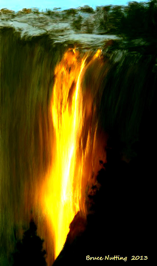 Waterfalls by Light Painting by Bruce Nutting