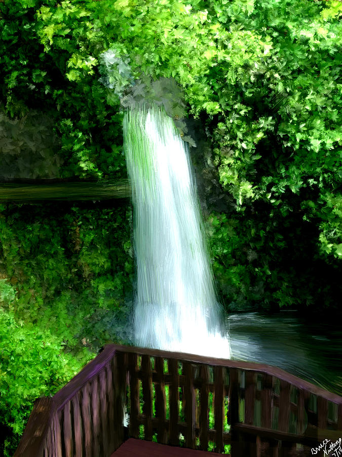 Waterfalls in Ireland Painting by Bruce Nutting