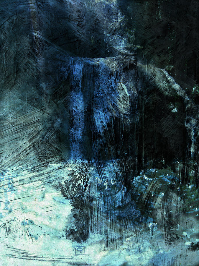 Waterfalls of the Forgotten Digital Art by Jean Moore