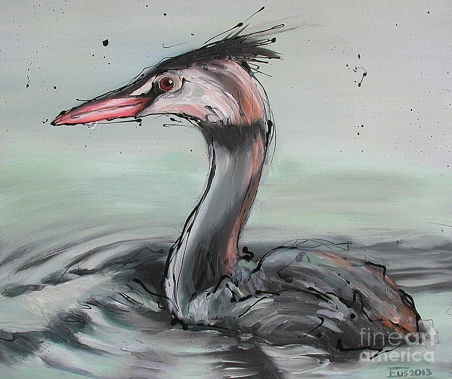 Bird Painting - Waterfowl by Erlinde Ufkes Stephanus