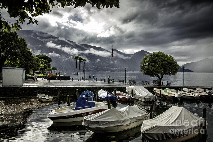 Waterfront At Ascona Photograph by Timothy Hacker