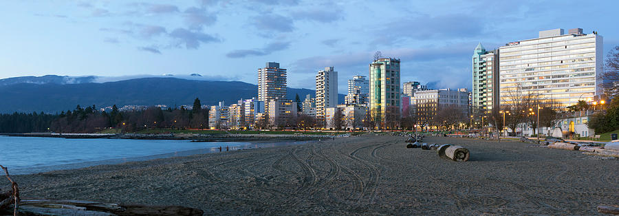 Waterfront Living Along Sunset Beach In Vancouver Bc Photograph