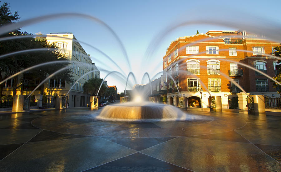 Waterfront park Fountain Charleston Photograph by Pierre Leclerc Photography