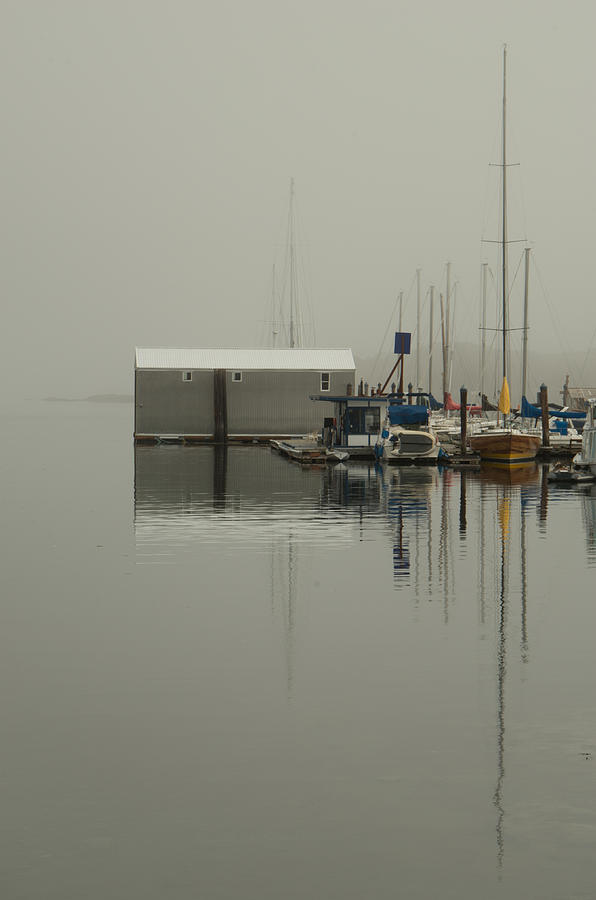 Marina Boathouse Photograph by Marilyn Wilson