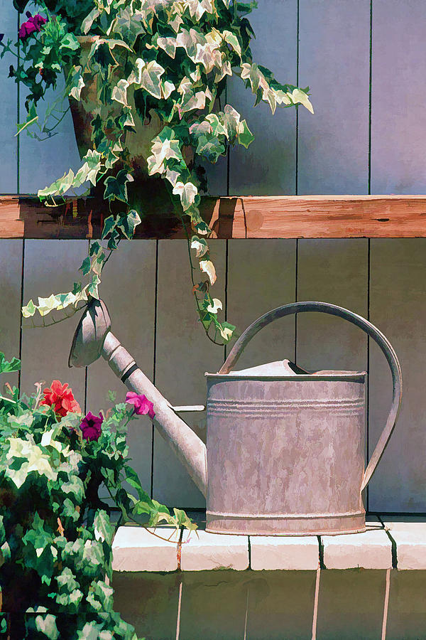 Watering Can Painting by Cliff Wassmann