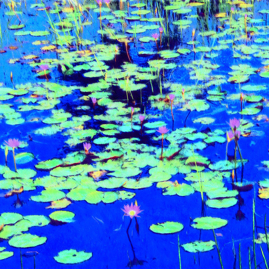 Waterlilies Painting by Dominic Piperata