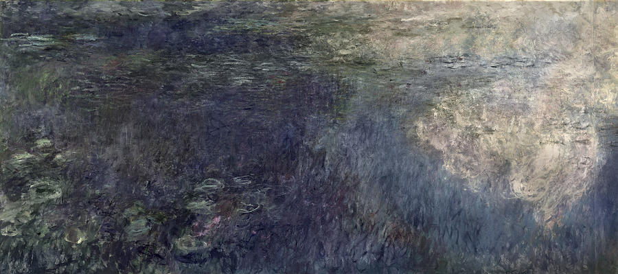 Waterlilies, The Clouds Painting by Claude Monet
