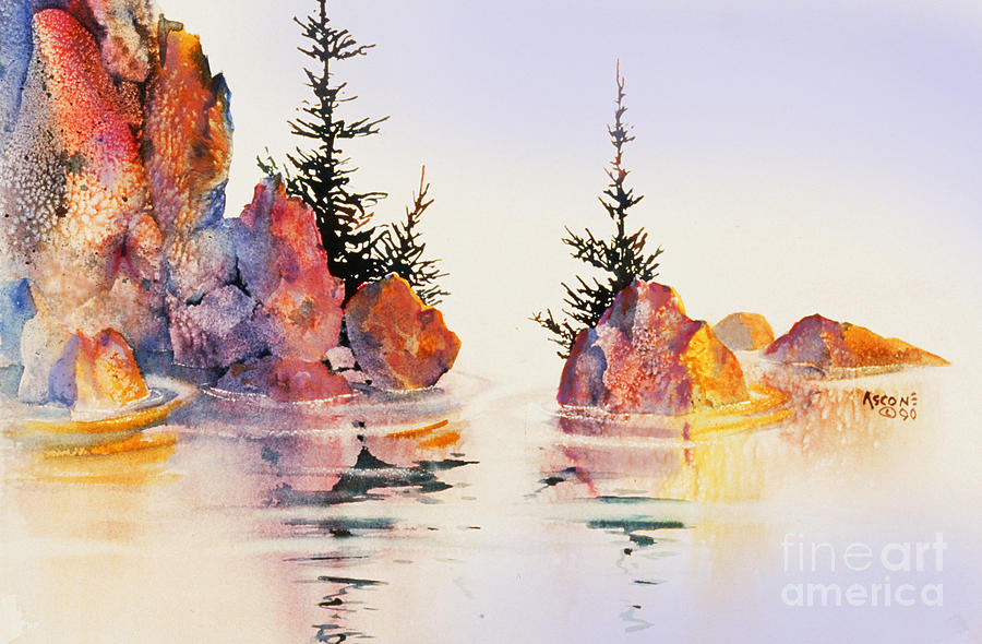 Waterline Painting by Teresa Ascone