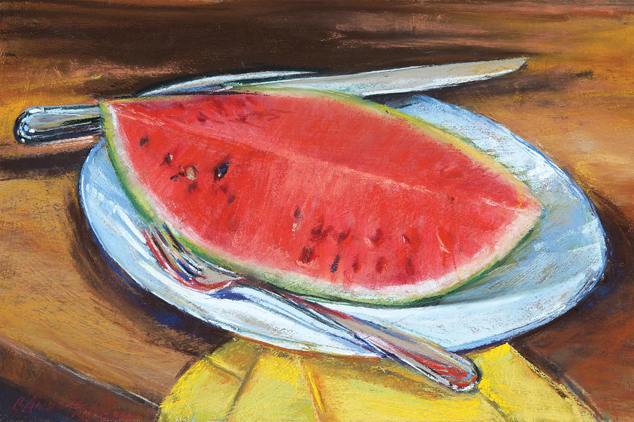 Watermellon Pastel - Watermelon by Beverly Amundson Watermellon Pastel - Watermelon by Beverly Amundson