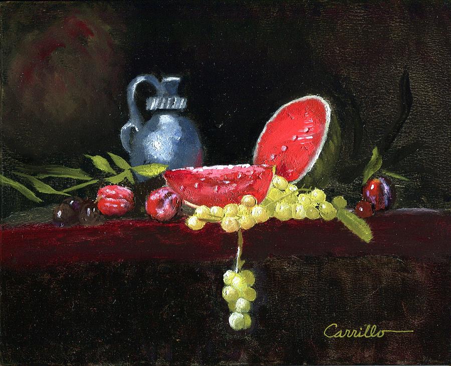 Watermelon Delight Painting by Ruben Carrillo