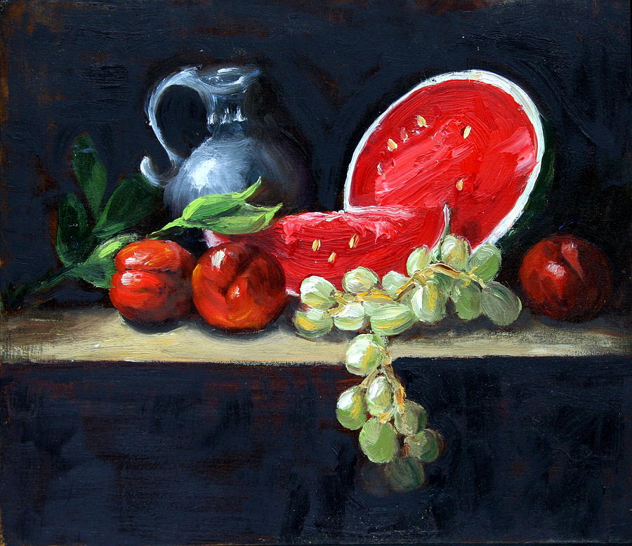 Watermelon and Peaches by Gaye White Watermelon and Peaches by Gaye White