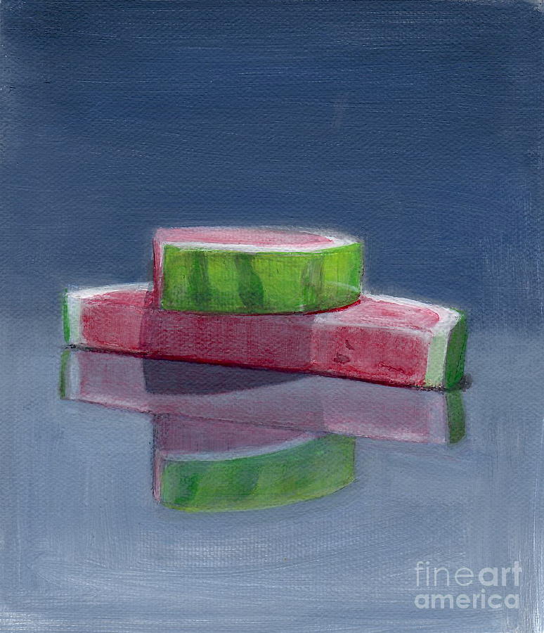Watermelon  Painting by Kazumi Whitemoon