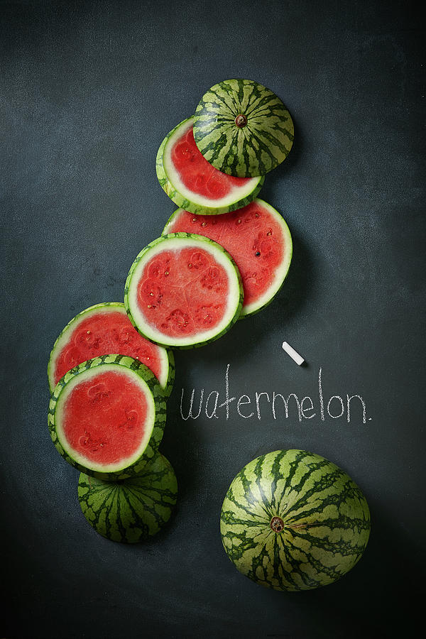 Watermelon Slices Photograph by Lew Robertson