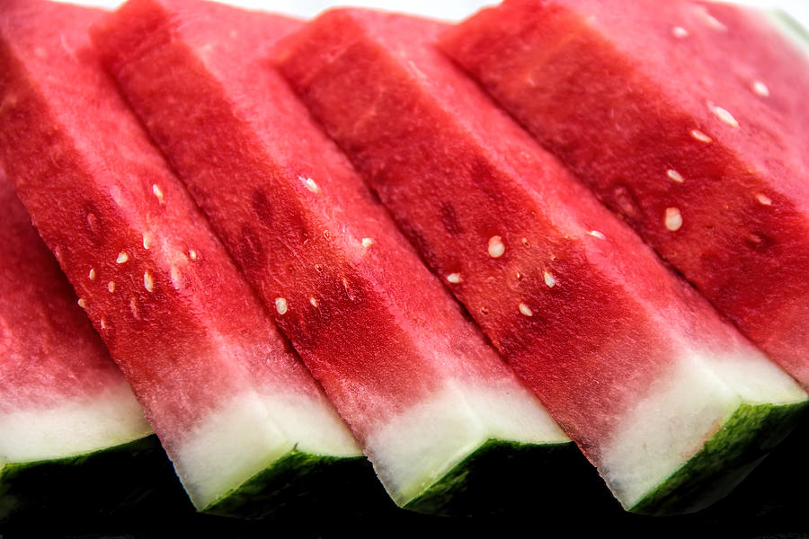Watermelon Photograph - Watermelon Slices by Pat Cook