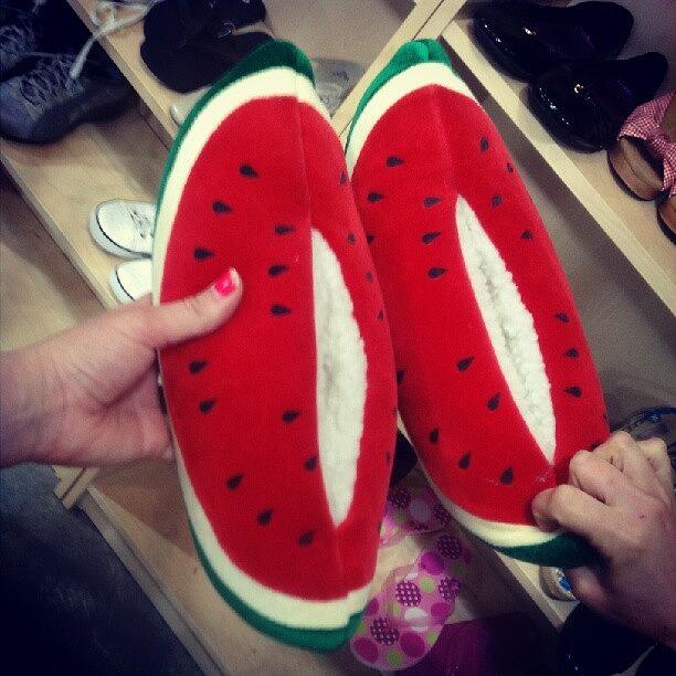 Watermelon Slippers Haha Photograph by Sarah Beatrice