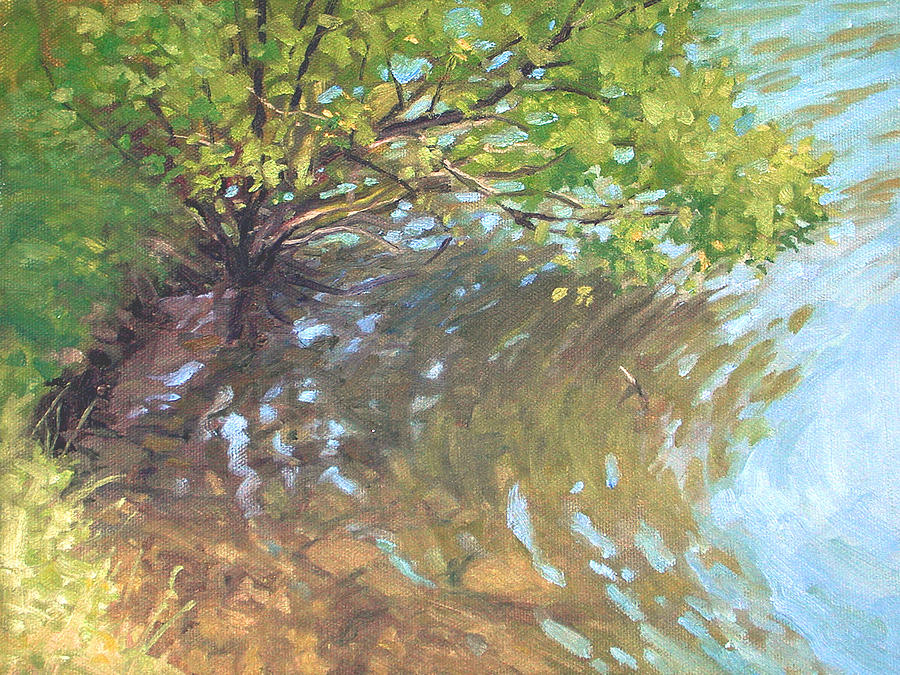Tree Painting - Waters Edge by Armand Cabrera