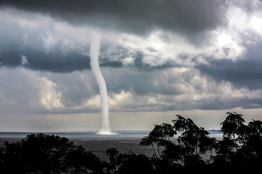 Tornado Photograph - Waterspout On Lake Victoria by Julia Cumes