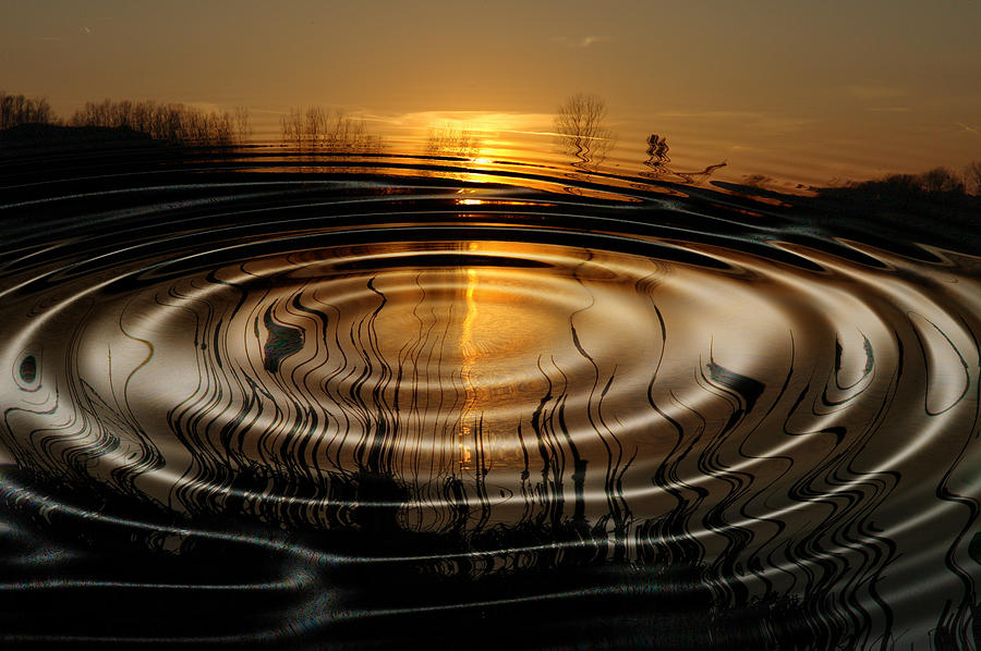Ripples In The Water Photograph by Kevin Cable