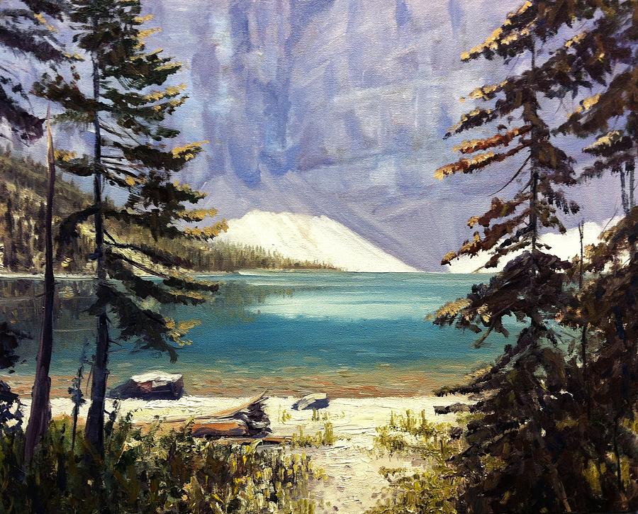 Waterton Lakes National Park Painting by Tom Siebert - Fine Art America