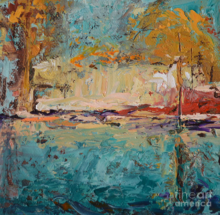 Waterway Painting by Patricia Caldwell