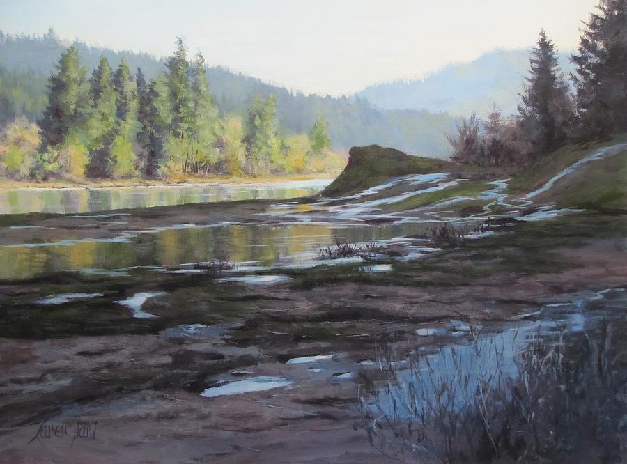 Waterways Painting by Karen Ilari