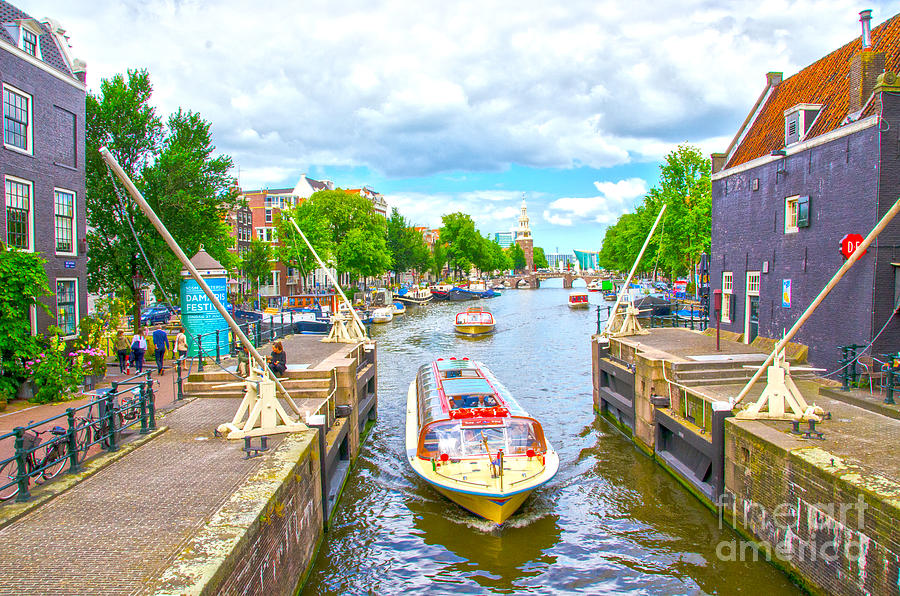 Waterways of Amsterdam Photograph by Pravine Chester