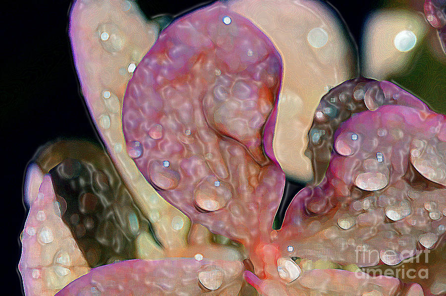 Watery Hydrangea Digital Art by Lynellen Nielsen