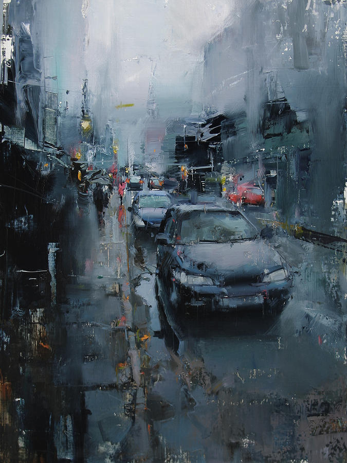 Architecture Painting - Watery Shroud by Tibor Nagy
