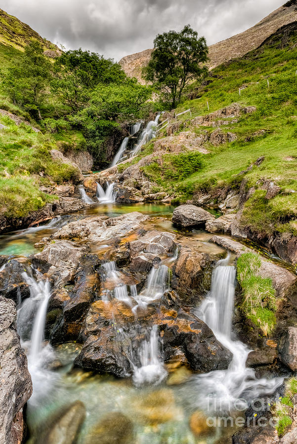Snowdonia National Park Photograph - Watkin Falls by Adrian Evans