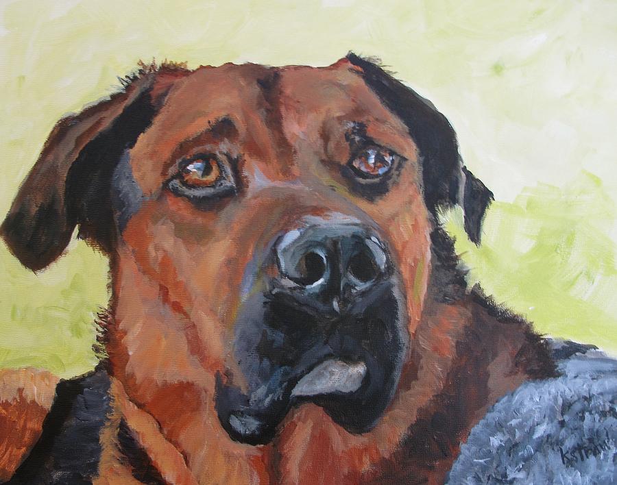 Dog Painting - Watson by Kellie Straw