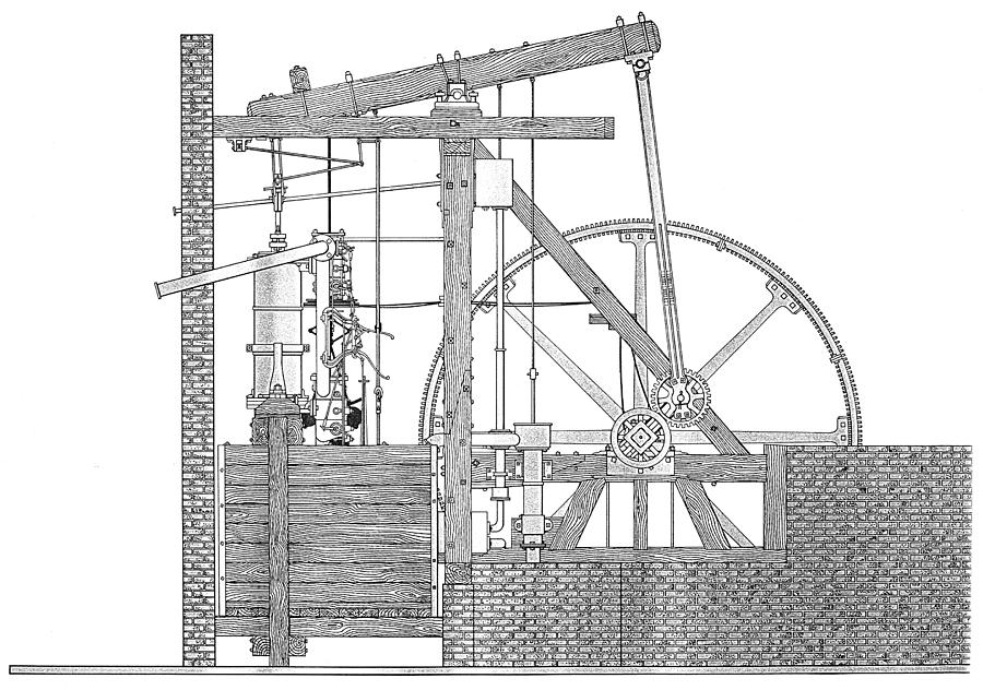 Watts Steam Engine, 1788 Photograph by Granger