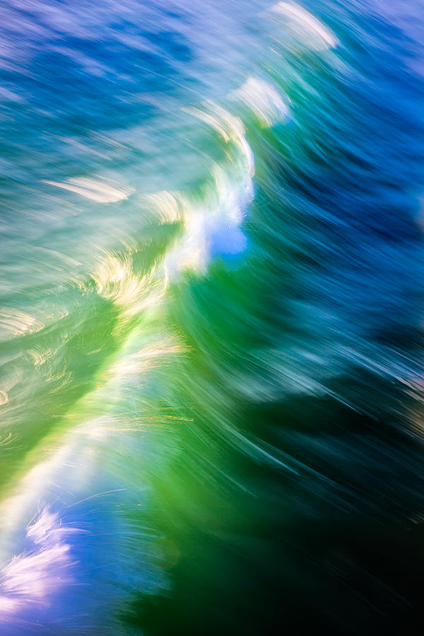 Wave Abstract Triptych 1 Photograph by Brad Brizek